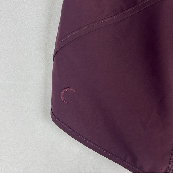 Zyia Plum Fierce Zipper Pocket active Shorts size XL zipped pockets - Picture 7 of 8